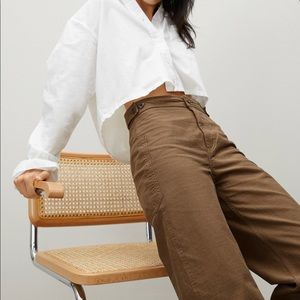 Everlane Fatigue Barrel Pant in Brown